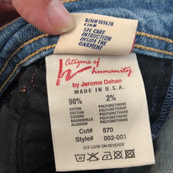 Citizens of Humanity Ingrid #002 low waist flair stretch jeans Women's 27 flare - Picture 14 of 15